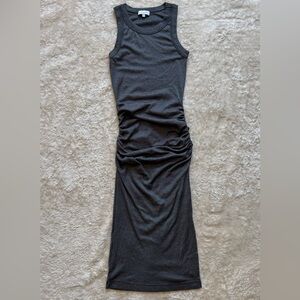 NWOT Michael Stars Wren Heathered Grey Sleeveless Midi Dress Women's Size L